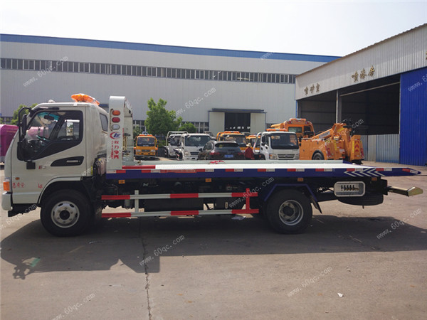 江淮駿鈴平板一拖二清障車