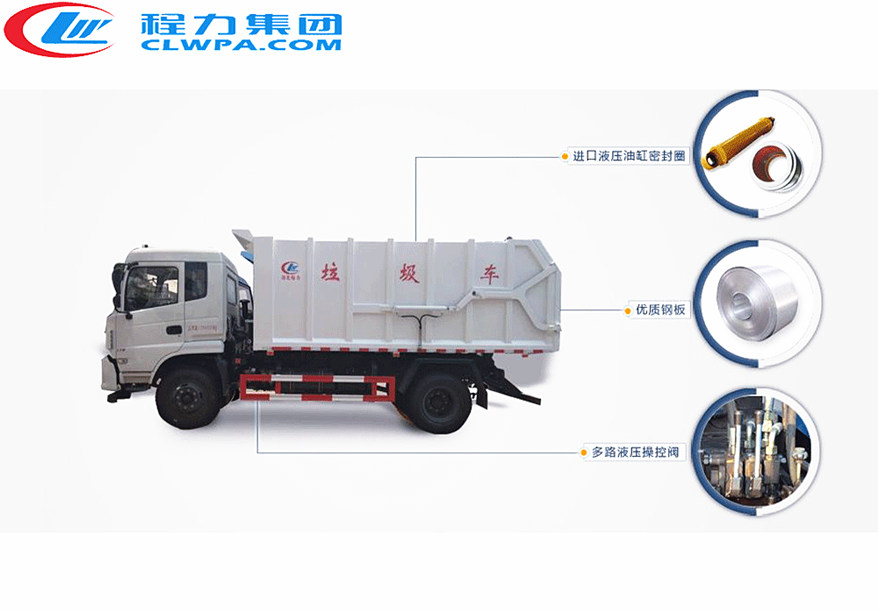 對(duì)接式垃圾車主要部分展示