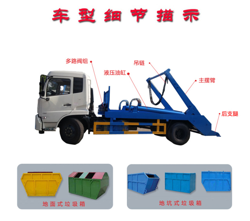 擺臂垃圾車細節(jié)展示