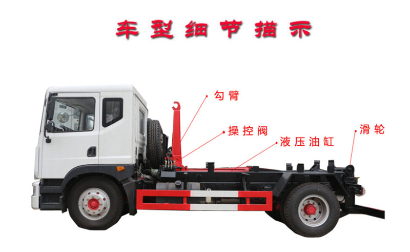 鉤臂式垃圾車(chē)上裝結(jié)構(gòu)圖